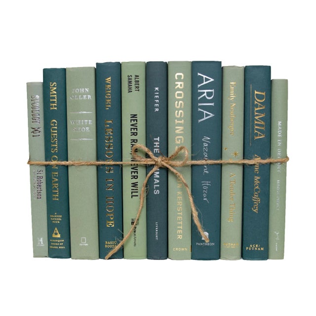 Modern Decorative Books - Ivy Book Bundle - 1 Foot of Green Books For Sale - Image 3 of 4