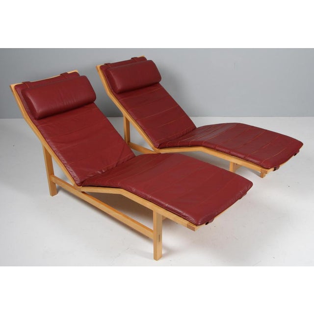 Chaise Lounge in Leather by Rud Thygesen & Johnny Sørensen For Sale - Image 3 of 9