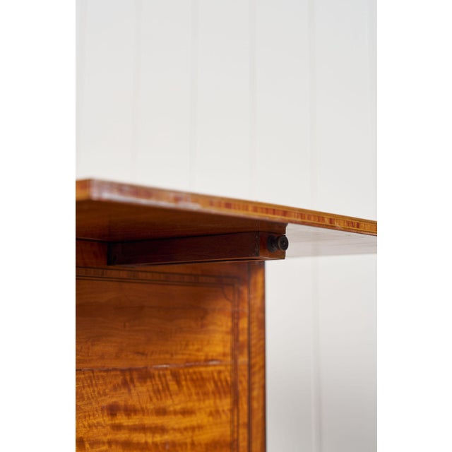 Early 19th Century Mahogany Inlaid Writing Cabinet For Sale - Image 9 of 15