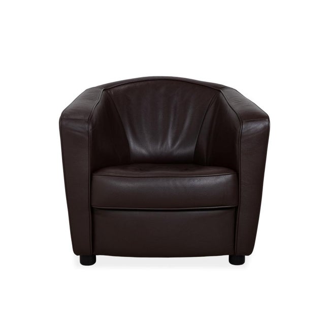 Brown Brown Leather Armchair from Erpo For Sale - Image 8 of 12
