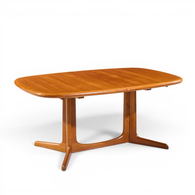 Rasmus Mid Century Danish Teak Expanding Dining Table With 2 Leaves For Sale In Chicago - Image 6 of 13
