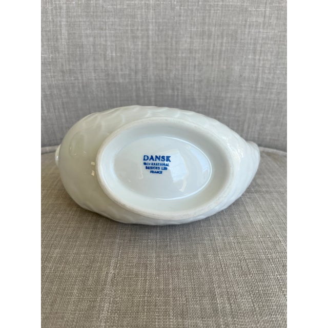 Ceramic Vintage Dansk International Koi Fish Gravy Boat For Sale - Image 7 of 7