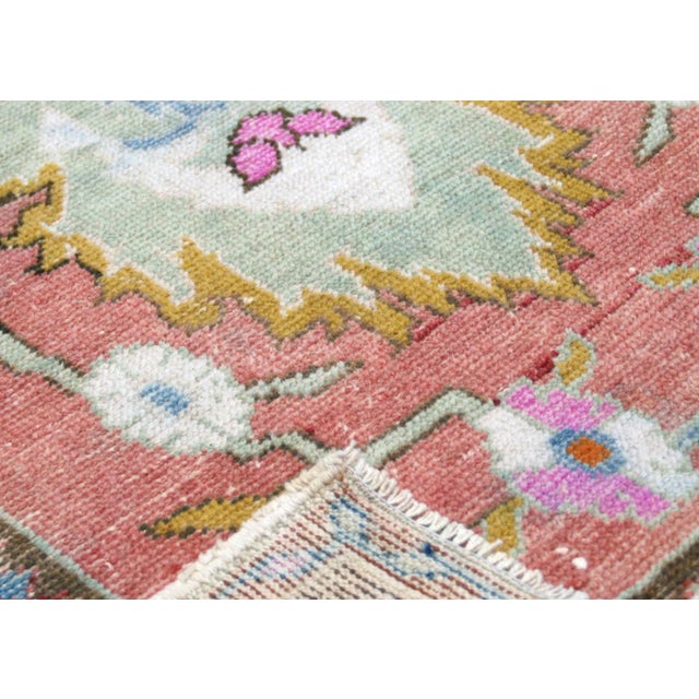 1960s Turkish Oushak Rug For Sale - Image 4 of 6