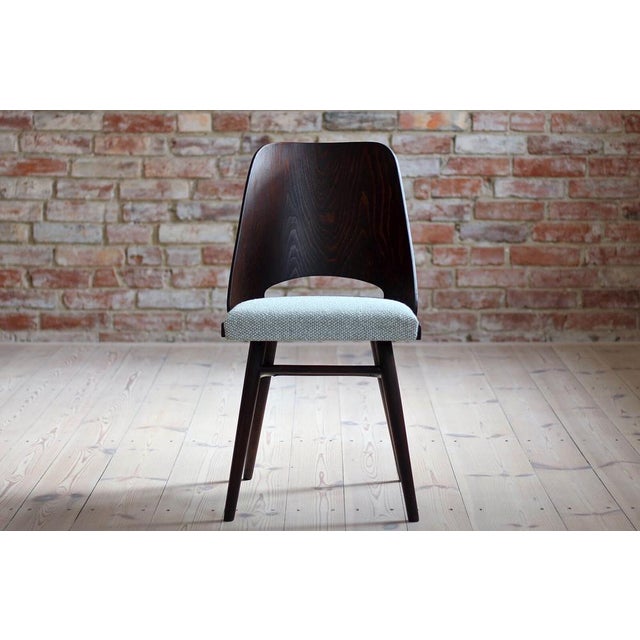 Mid-Century Model 514 Dining Chairs attributed to Radomir Hofman for Ton, 1960s, Set of 4 For Sale - Image 16 of 18