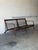 Tan Teak 3-Seater Sofa With Spindle Back and Fabric Cushions Danish Mid-Century Modern 1960s For Sale - Image 8 of 12