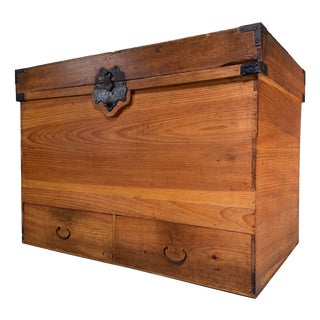 Antique Japanese Nagamochi Tansu Storage Chest, 1880s For Sale