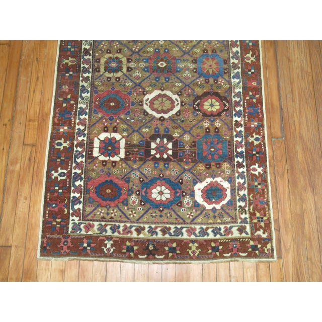 Textile Early 20th Century Zabihi Collection Camel Brown Persian Runner - 3'5" x 10'4" For Sale - Image 7 of 7
