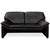 Black Leather Atlanta Two-Seater Sofa by Lauser For Sale - Image 10 of 10