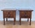 1940s Pair of Spanish Rustic Solid Wood Bedside Tables, Mid-20th Century For Sale - Image 5 of 12
