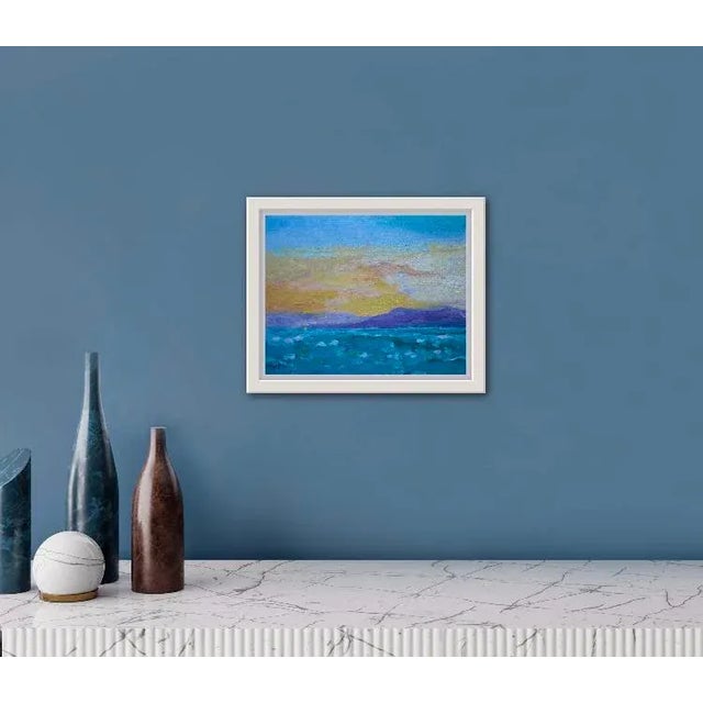 "View from Our Lanai" Modern Seascape Oil Painting For Sale - Image 9 of 12