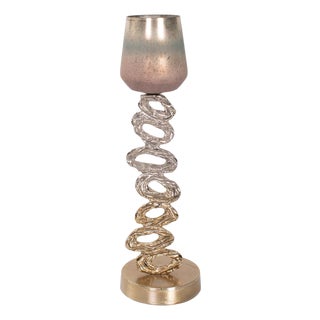 Teresina Gold Ombre Candleholder- Short For Sale