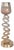 Teresina Gold Ombre Candleholder- Short For Sale