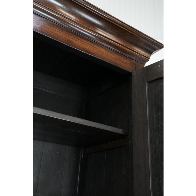 Large Antique English Oak Cabinet, 1700s For Sale - Image 10 of 13