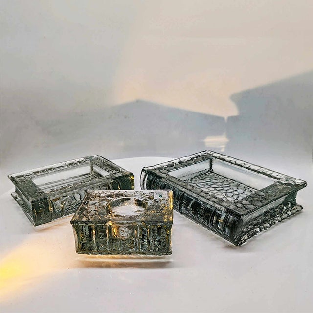 Vintage Italian Book Shaped Ashtrays in Murano Glass by Antonio Imperatore, 1970s, Set of 3 For Sale - Image 13 of 13