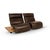 Modern Free Motion Etino 2 2-Seater Sofa in Brown Leather from Koinor For Sale - Image 3 of 17