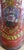 Red and Gold Screen-Printed Glass Pharmacy Jar, 1920 For Sale - Image 3 of 18