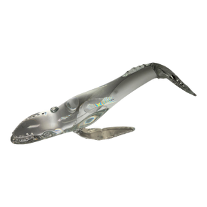 Large Vintage Crystal Whale Sculpture
