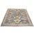 Indian Sultanabad Silk 6x6 Blue, Orange & Ivory Handmade Square Area Rugs #1143145 For Sale In Houston - Image 6 of 14