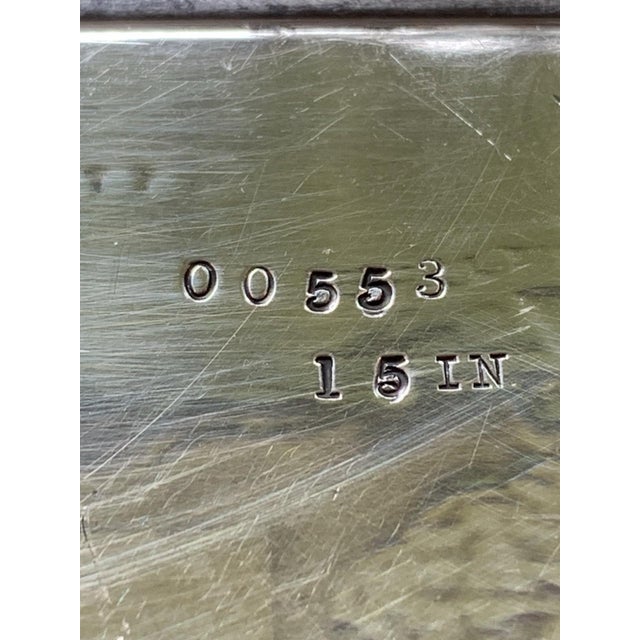 Antique Victorian Meriden Silver-Plate Footed Tray For Sale - Image 9 of 16