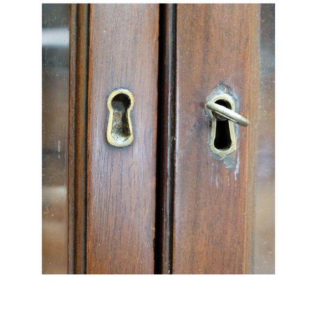 Brown Early 19th Century Georgian Mahogany Secretaire Bookcase For Sale - Image 8 of 17
