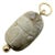 1920s Egyptian Revival Gray Stone Scarab Pendant With 14k Gold Mount For Sale