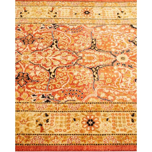 Solo Rugs Mogul, One-of-a-Kind Hand-Knotted Runner Rug - Orange, 2' 6" x 8' 5" For Sale - Image 4 of 8