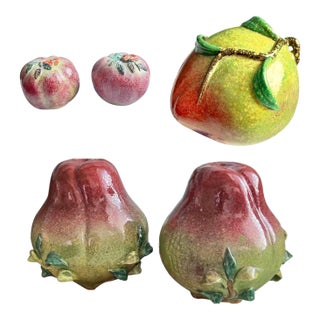 Collection of Ceramic Altar Fruit For Sale