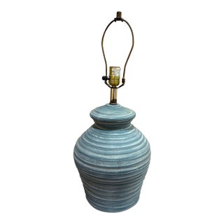 Postmodern Blue Plaster Lamp For Sale
