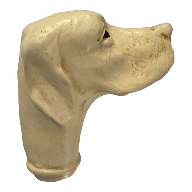 Vintage Cane/Walking Stick With Yellow Lab Head For Sale