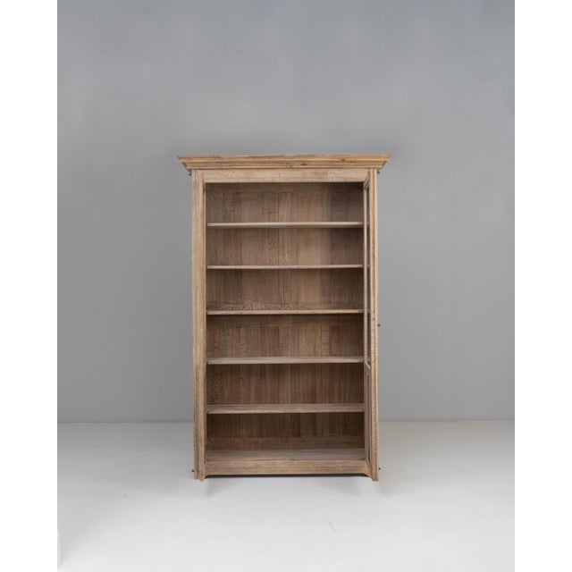 1900s French Provincial Oak Vitrine For Sale - Image 17 of 18