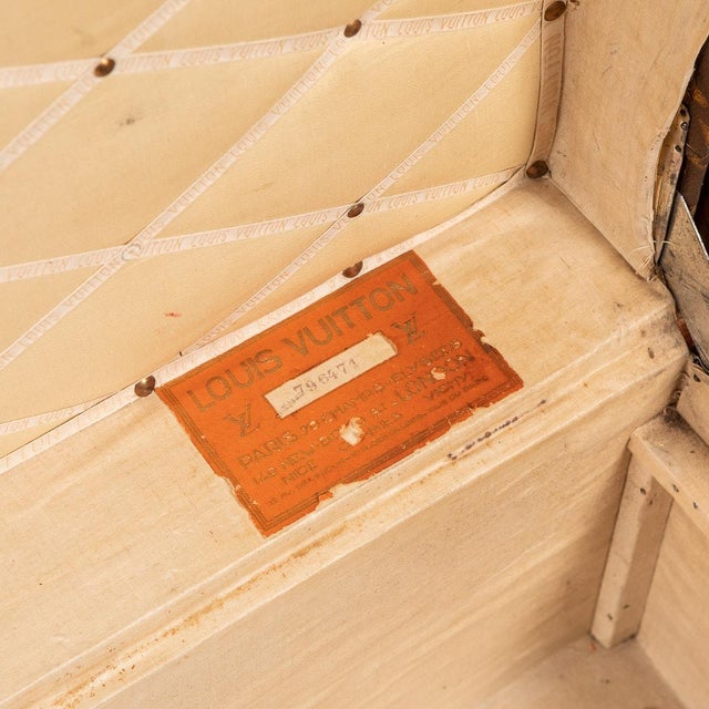 Antique French Cabin Trunk in Louis Vuitton, 1910 For Sale - Image 11 of 18