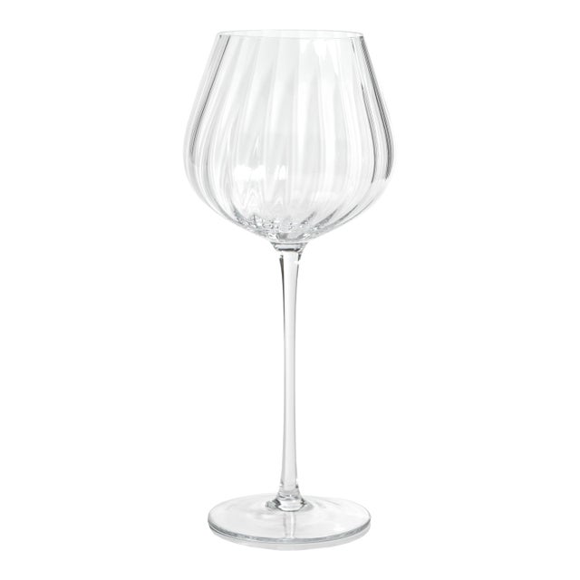 Madeleine Optic Red Wine Glass- Clear, Set of 4 For Sale