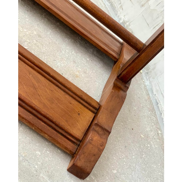 1960’s Vintage Mid-Century Modern Men’s Bedroom Wood Suit Valet For Sale - Image 9 of 12