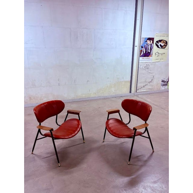 Set of Vintage Armchairs by Gastone Rinaldi for Rima, Set of 2, in Very Good conditions. Designed 1960 to 1969 I have...