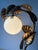 Vintage Hollywood Regency Table Lamp in Gilded Metal & Opaline Glass, Germany, 1970s For Sale - Image 10 of 11