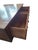 Brown 1990s Ethan Allen Cassidy Coffee Table Rectangular Cocktail Storage 2 Drawer Map Chest For Sale - Image 8 of 17