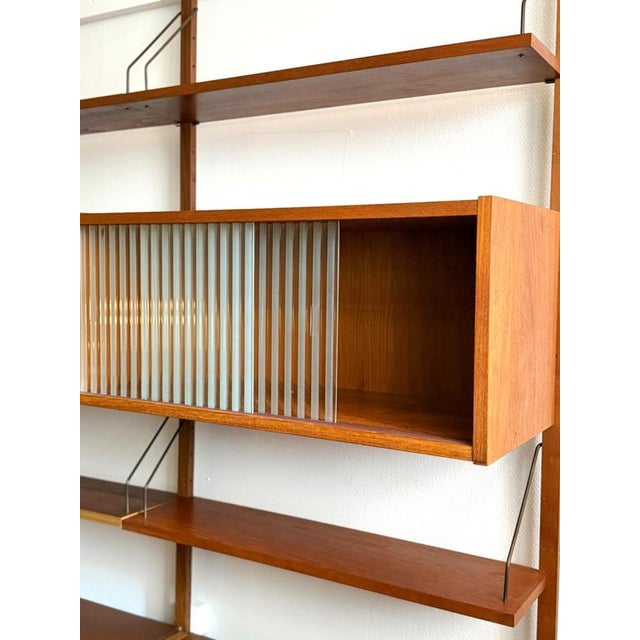 Metal PS System Wall Unit in Teak, 1960s For Sale - Image 7 of 10