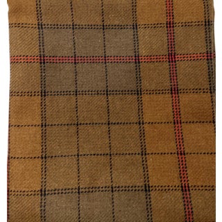 Vintage "Ulster" Scottish Plaid Upholstery Fabric-1.5 Yards For Sale