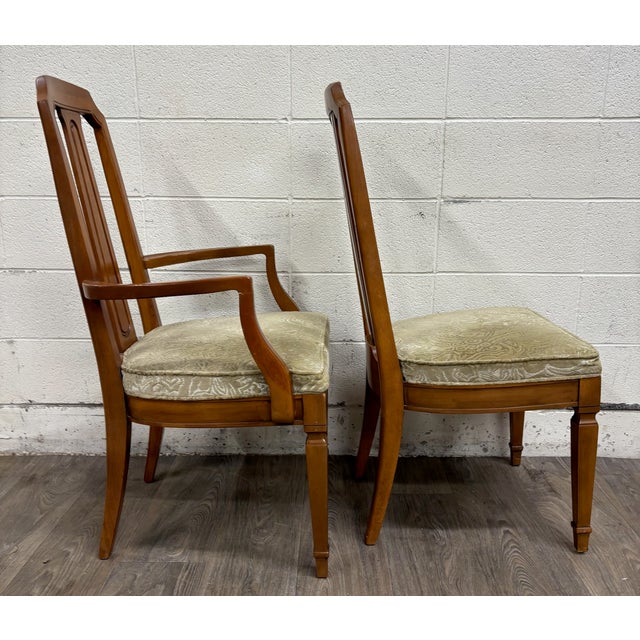 Mid 20th Century Vintage Mid Century Modern or Regency / Neoclassical Style Dining Chairs - Pair For Sale - Image 5 of 7