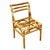 1950s Restored Mid-Century Geometric Rattan Dining Side Chairs W/ 3 Strand Back For Sale - Image 5 of 9