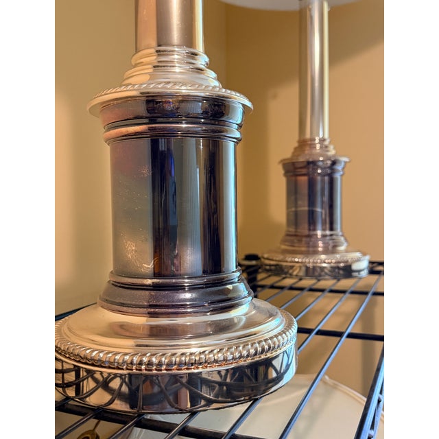Pair of Vintage Ralph Lauren Tall Column Lamps For Sale - Image 17 of 17