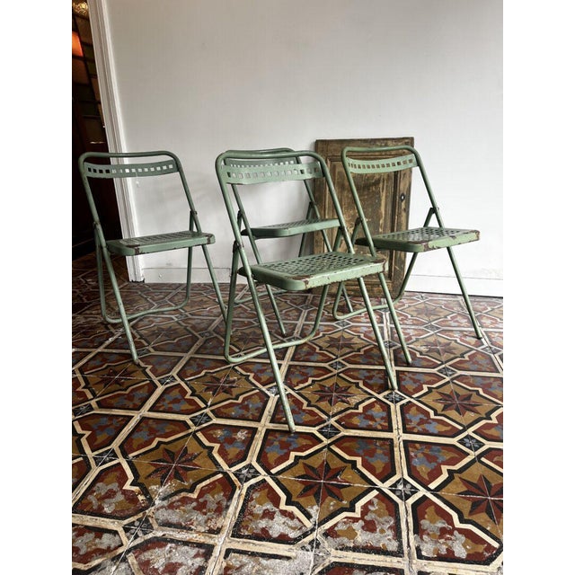Pistachio Green Patio Chair For Sale - Image 11 of 11