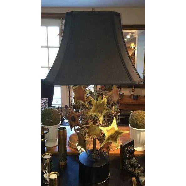 Wood 1960s Curtis Jere Style Brutalist Mid-Century Lamp For Sale - Image 7 of 11