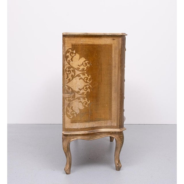Wood Vintage Italian Wooden Florentine Chest of Drawers, 1970s For Sale - Image 7 of 9