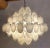 Mid Century Modern Murano White Disc Chandelier 1980s For Sale - Image 6 of 11