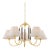 Mitzi Janie 33 in. 5 Light Chandelier in Aged Brass and True Bronze Finish For Sale
