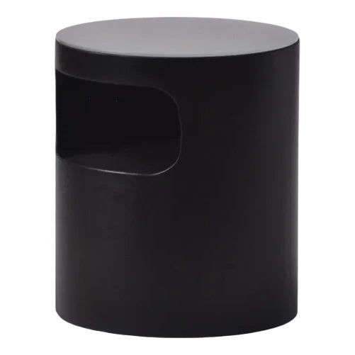 Round Mocha-Stained Macramè Coffee Table from Villahomecollection For Sale