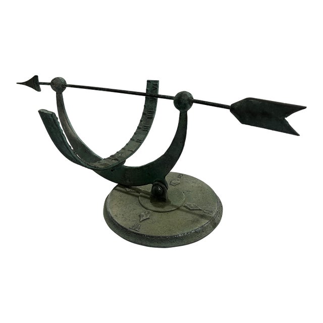Antique 20th-Century Equatorial Sundial Patinated For Sale
