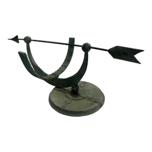 Antique 20th-Century Equatorial Sundial Patinated
