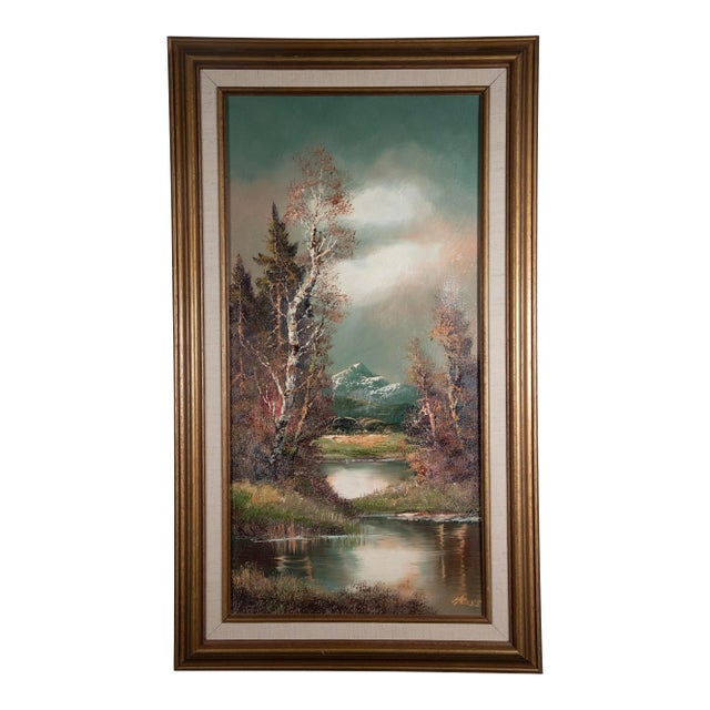 Mid 20th Century Heinz Ross - (B1928 - ?) - German - Oil on Canvas - Coo - 16 1/2" W X 29" H For Sale